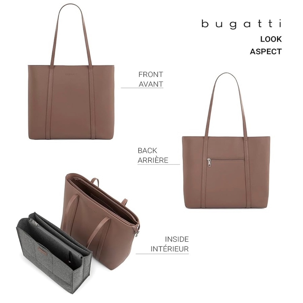Bugatti Brown Tote Bag
